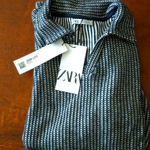 Zara Mens Knit Polo Shirt